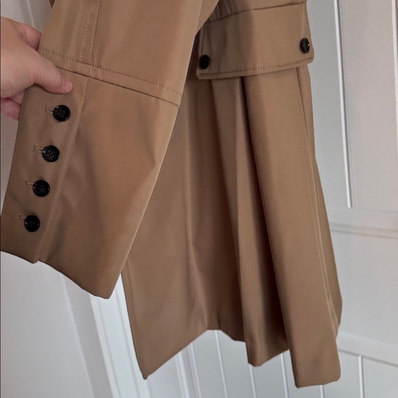 Calvin Klein Woman’s Tan Double-Breasted Trench Coat NWOT - Picture 10 of 13